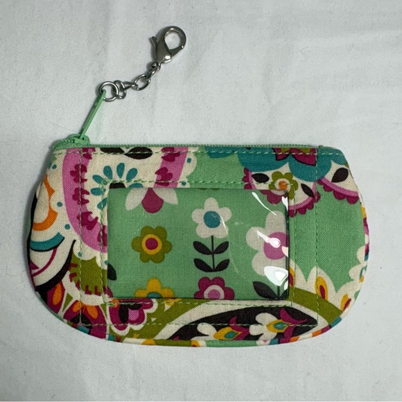 Vera Bradley Mini Zip ID Case Wallet Key Chain‎ Retired Pattern Tutti Frutti - Picture 2 of 4